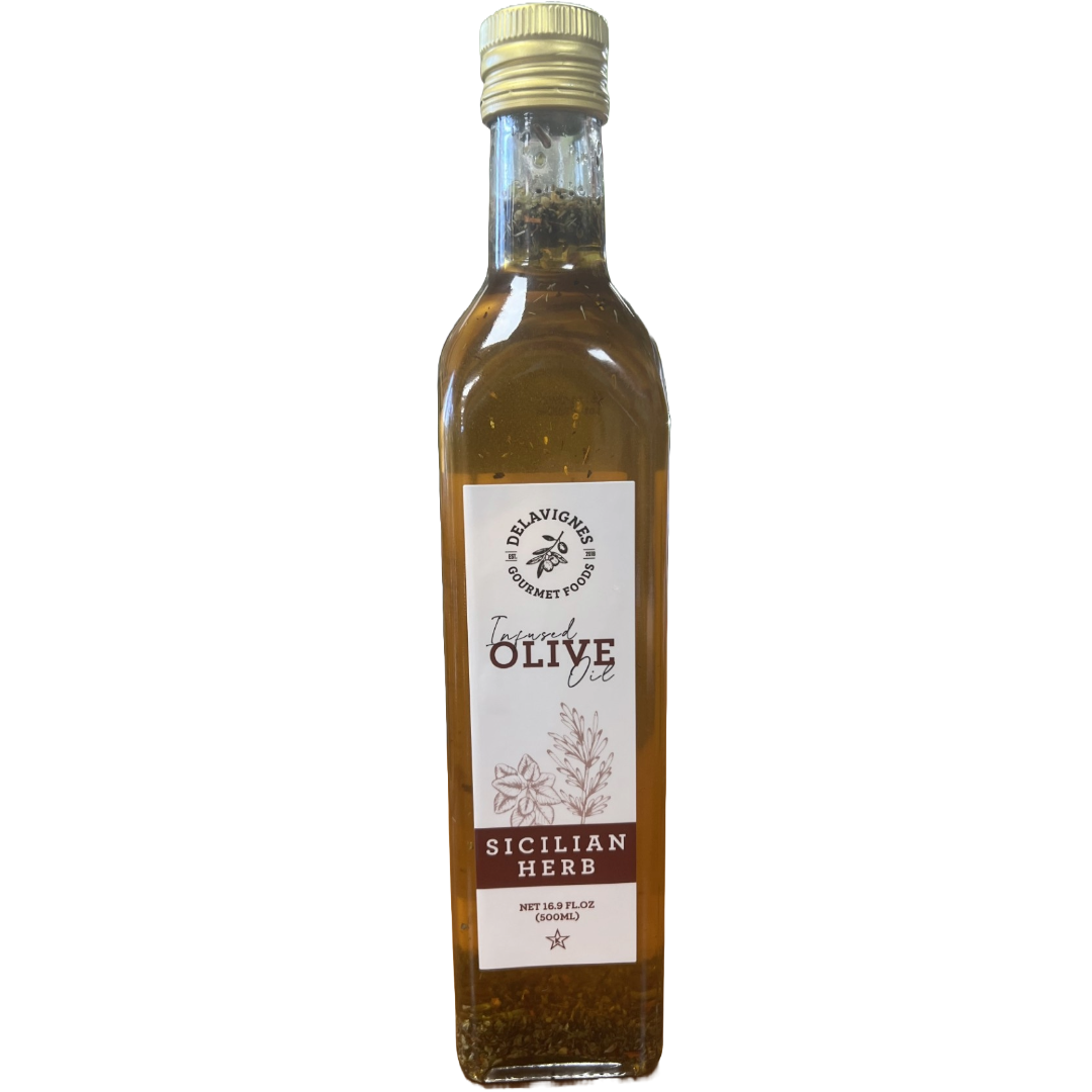 Delavignes Sicilian Herb Infused Olive Oil 16.9 fl oz